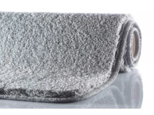 Melange badematte silber